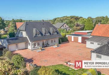 Familienfreundliches Einfamilienhaus mit separater Gewerbefläche in Jaderberg (Obj.-Nr. 6536)