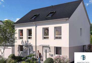 Neubau-Doppelhaushälfte im KfW-QNG-40-Plus-Standard in Sprendlingen