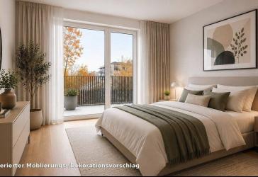 Moderne 4-Raum-Wohnung mit Südwest-Balkon