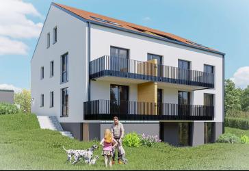 NEUBAU 3,5-Z-Wohnung im DG KfW 40 Plus Haus