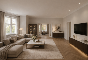 CA. 1.300 QM VILLENGRUNDSTÜCK MIT HERRSCHAFTLICHER VILLA zum Sanieren- vis a vis vom Park