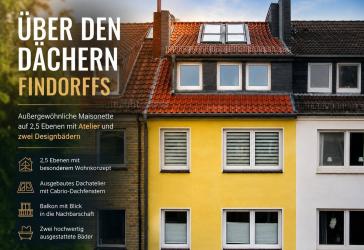 Besondere Maisonette in Bestlage Findorff - 2,5 Ebenen voller Wohnqualität