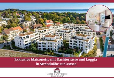 Exklusive Maisonette mit Dachterrasse und Loggia in Strandnähe zur Ostsee