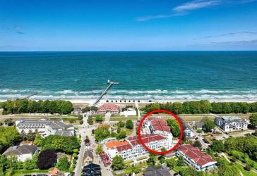 Ferienapartment mit seitlichem Meerblick - Urlaub direkt am Ostseestrand -