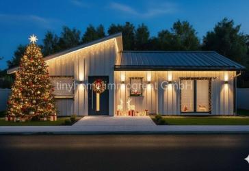 Niedersachsen, 27628 Sandstedt, Gemeinde Hagen im Bremischen, 88 m² Rentner-Holzmassivhaus mit Grundstück im Ferienort