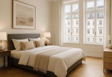Schicke EG-Wohnung im sanierten Denkmal mit Balkon, moderner Technik & KfW-Förderung I Top Lage