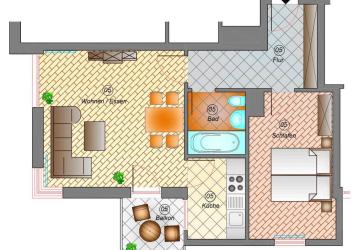 Schöne 2-Raum-Eigentumswohnung mit Balkon im 1. Obergeschoss in Radebeul