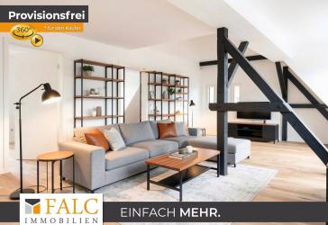 SAARN: Licht, Luft und Loft-Feeling - sanierte 3-Zimmer-Dachgeschosswohnung mit Balkon