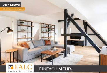 SAARN: Licht, Luft und Loft-Feeling - sanierte 3-Zimmer-Dachgeschosswohnung mit Balkon