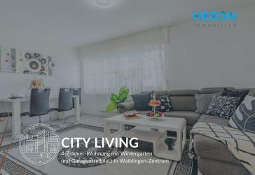 CITY LIVING - 4-Zimmer-Wohnung mit Wintergarten und Garagenstellplatz in Waiblingen-Zentrum
