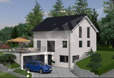 Neubau eines Einfamilienhauses mit Keller in Vellmar Feldrandlage