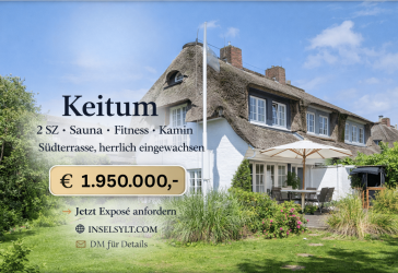 Update: Luxuriöses Endhaus in Keitum, mit vielen Extras