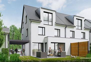 'Modernes + großzügiges Wohnen in beliebter Lage' Attraktive DHH mit herrlichem Garten in Möhringen