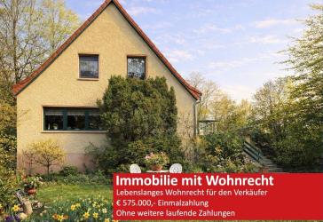 Kapitalanlage: Gepflegtes Haus mit großem Garten mit Wohnrecht