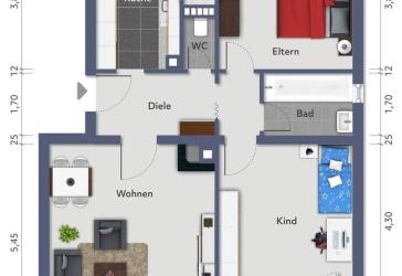 Geheimtipp in begehrter Lage - 79 m² mit 2 Balkonen in Stuttgart-Süd