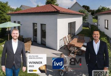 Ebenerdiges Wohnen im Grünen - barrierearmer Neubau nach KfW-Effizienzhaus-55-Standard