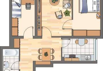 Gemütliche 3-Zimmer-Wohnung in Methler zu besichtigen, mit Laminatboden.
