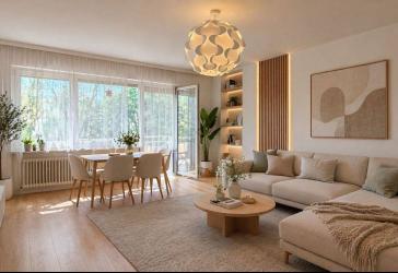 Vermietete Hochparterrewohnung mit Loggia