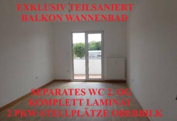 EXKLUSIV TEILSANIERT BALKON WANNENBAD SEPARATES WC KOMPLETT LAMINAT 2 PKW-STELLPLÄTZE 2. OG OBERBILK