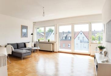 Bezaubernde Wohnung in Wesel: 3 Zimmer, 2 Balkone, ruhige Lage