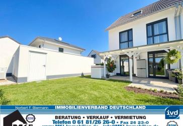 Moderne Doppelhaushälfte mit schönem Garten in Erlensee-Langendiebach
