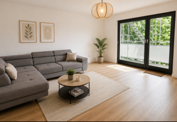 modernisierte 3-Zimmer-Wohnung (88 m²) mit großer Terrasse – Frankfurt-Rödelheim