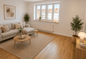 Strandnah & hochwertig kernsaniert, Stilvolle 3-Zimmer-Wohnung mit Balkon in Warnemünde