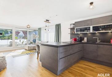 BARRIEREFREI - neuwertige 3-Zi.-Wohnung aus 2020 mit Loggia, Küche, Aufzug und TG-Stellplatz