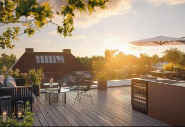 Blick zum Lietzensee: Maisonette-Penthouse mit XXL-Aufdachterrasse und drei Terrassen