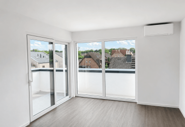 Neubau-Erstbezug! Hochwertige, helle 2-Zimmer-Wohnung mit 2 Dachterrassen, Küche, Stellplatz, Klima