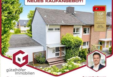 Solides Reihenendhaus mit Garage, Garten und überdachter Terrasse in beliebter Lage von Keldenich
