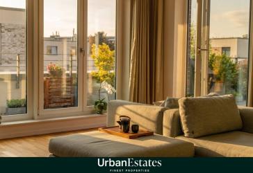 Über den Dächern Hamburgs - Stilvolles Penthouse mit Südwest-Dachterrasse