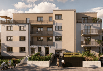 Neubauwohnungen in KA-Durlach: 1-Zimmerwohnung mit sep. Eingang, Terrasse und Gärtchen