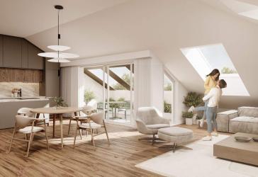 Wunderschöne 2-Zimmer-Erdgeschosswohnung mit Terrasse & Loggia in Südost-Ausrichtung