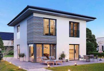 Stilvolle Stadtvilla in Nußloch: Modernes Familiendomizil mit 117 m² Wohnfläche, exzellenter Energieeffizienz und lichtdurchflutetem Ambiente.