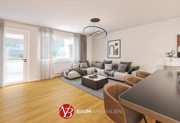 2-Zi.-Wohnung im Hochparterre mit Loggia & Garage in Büderich fußläufig zur U76 und Dorfstraße