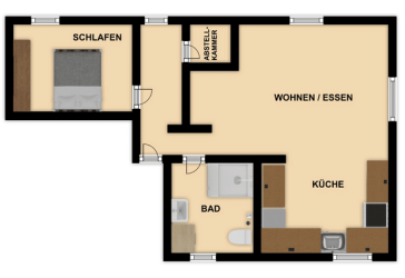 Klimatisierte DG-Wohnung, Erstbezug nach Dachausbau