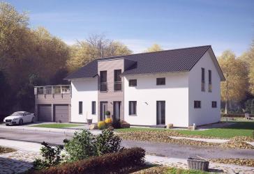 Modernes Zweifamilienhaus mit 2 Wohnungen - bauen Sie Ihr FamilyStyle 21.01S mit massa haus