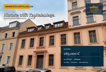 Vermietete Denkmalwohnung als werthaltige Kapitalanlage, Toplage Potsdamer Innenstadt, kernsaniert