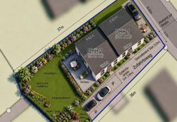 LETZTE DHH FREI - BAUPLATZ MIT FERTIGER PLANUNG SICHERN - SCHWALHEIM - AUSBAUSTUFE MV - KLEIN, ABER OHO: UNSER DURCHDACHTES DESIGNHAUS