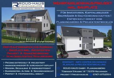 + EXKLUSIVES MEHRFAMILIENHAUS-PROJEKT MIT BAUGENEHMIGUNG! +