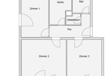 Helle renovierte Hochparterre-Wohnung mit Loggia (von privat - ohne Provision)