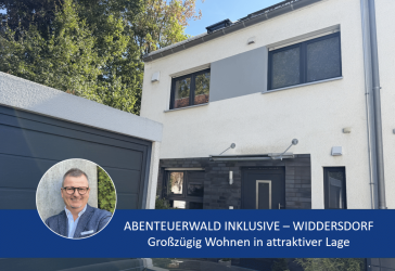 +++ Abenteuerwald inklusive! Doppelhaushälfte in Widdersdorf +++