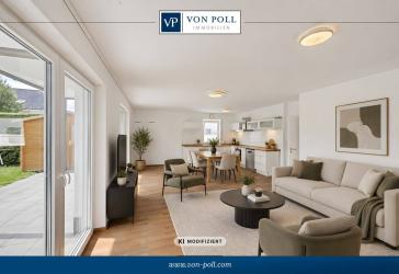 Moderne Erdgeschosswohnung mit Garten, Terrasse,Garage und KfW-70-Standard