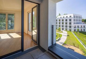 Grün Wohnen im Baden-Badener Quartier TANNENHOF: 3-Zimmer-Neubauwohnung mit privater Loggia.