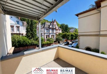 Schöne - möblierte 3,5 Zimmer Wohnung, im 1.OG mit toller Aussicht von 2 Dachterrassen in Top Lage Heidelberg Weststadt
