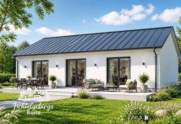 Bungalow Greta | Diffusionsoffen | Barrierefrei | inkl. Grundstück & Fundamente | KfW-40