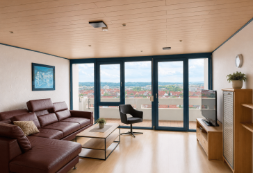 Große lichtdurchflutete 4,5 Zimmer Wohnung mit Weitblick