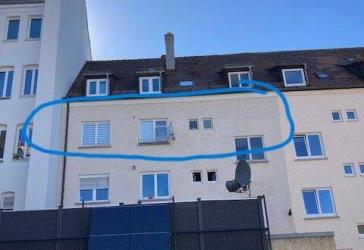 Kleine 4-Zi.-ETW Ulm Weststadt, vermietet, 78 m², 3.OG