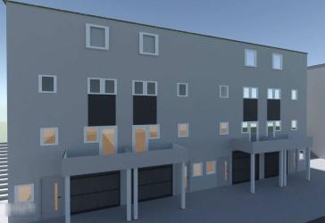 Neubau von 4 Reihenhäusern und 4 Doppelhaushälften mit KFW Mitteln